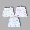 NAPPY 3 PIECES COMBO(folded)-( carrot bunny and blue whale)