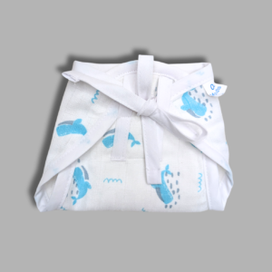 NAPPY (folded) blue whale