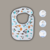 Premium baby bib with mushroom design. Soft to touch