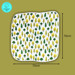 70cm x 70 cm Tree design hooded towel