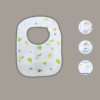 Muslin Baby bib cloth. with 2 buttons, buttoned on top button, soft to touch