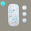 Muslin Colorful scribble design print muslin Burp cloth